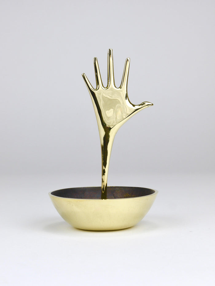Carl Auböck Brass Hand Catchall Vide-Poche Accessory Bowl, Vienna, Austria
