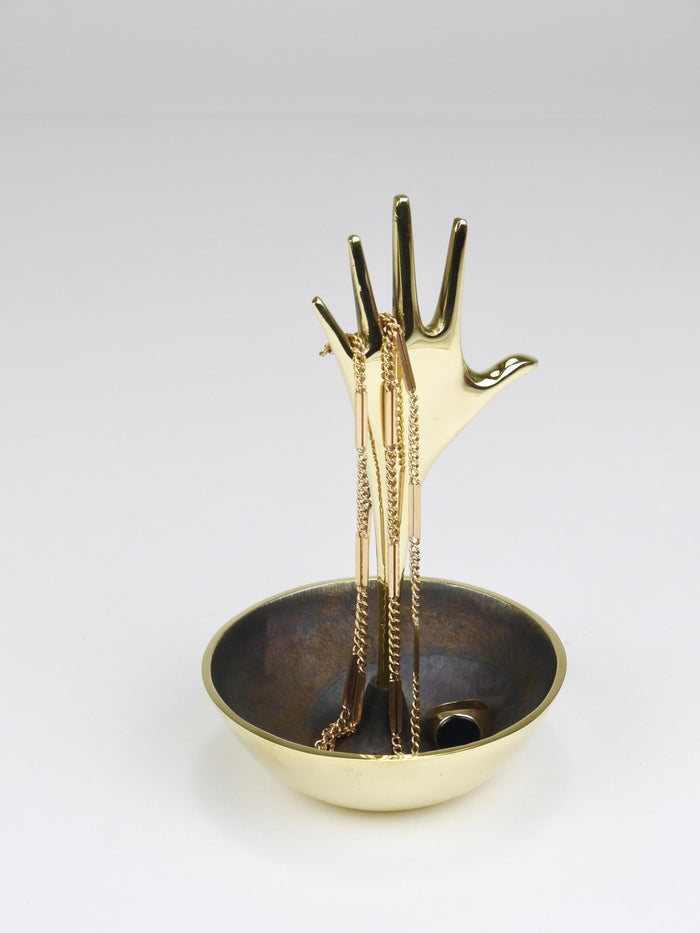 Carl Auböck Brass Hand Catchall Vide-Poche Accessory Bowl, Vienna, Austria