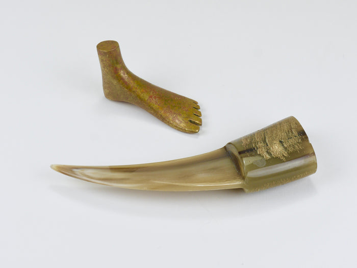 Carl Aubock Horn Letter Opener, Paper Knife, Vienna, Austria, 1960s