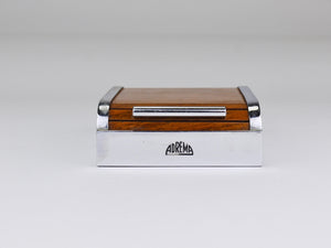 1930s Carl Aubock I Roll Top Storage Box, Cigarette Dispenser, Walnut, Vienna