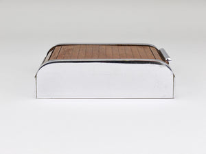 1930s Carl Aubock I Roll Top Storage Box, Cigarette Dispenser, Walnut, Vienna