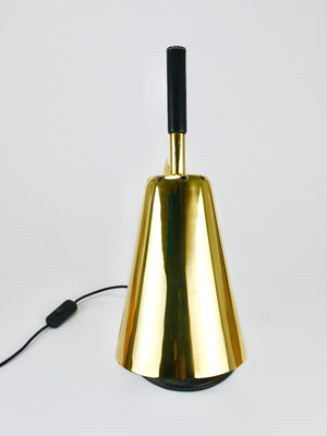 Carl Aubock II Rare Brass & Leather Table Desk Lamp #4280, Vienna, Austria