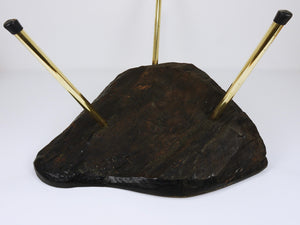 Original Carl Aubock Walnut Tree Trunk Coffee Sofa Table, Vienna, 1950s