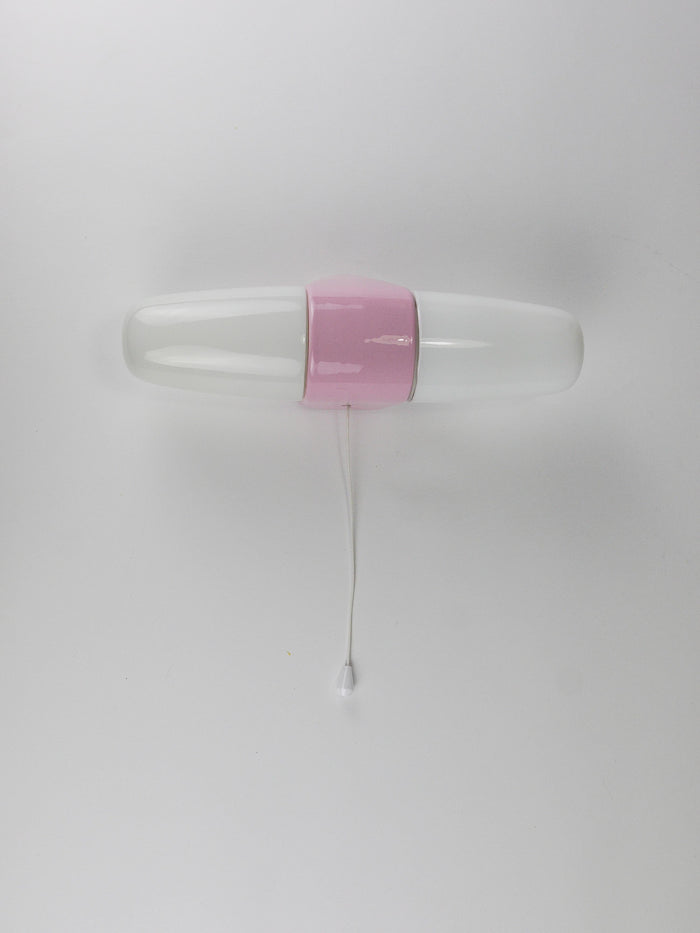Wilhelm Wagenfeld Bauhaus Pink Double Sconce Wall Light, Linder Germany, 1950s