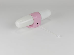 Applique doppia Wilhelm Wagenfeld Bauhaus rosa, Linder Germania, anni 1950