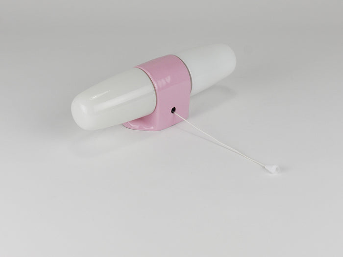 Wilhelm Wagenfeld Bauhaus Pink Double Sconce Wall Light, Linder Germany, 1950s