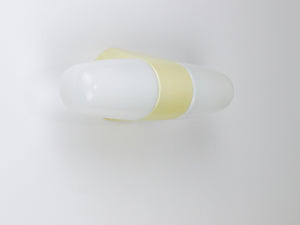 Aplique doble amarillo Bauhaus de Wilhelm Wagenfeld, Linder Alemania, años 50