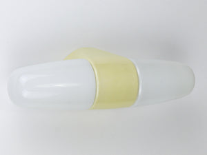 Aplique doble amarillo Bauhaus de Wilhelm Wagenfeld, Linder Alemania, años 50