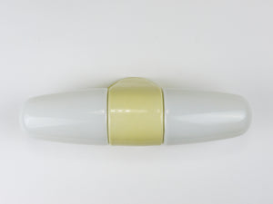 Aplique doble amarillo Bauhaus de Wilhelm Wagenfeld, Linder Alemania, años 50