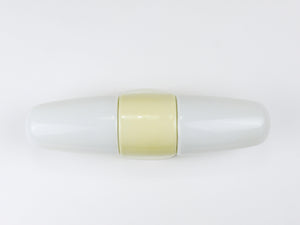Aplique doble amarillo Bauhaus de Wilhelm Wagenfeld, Linder Alemania, años 50