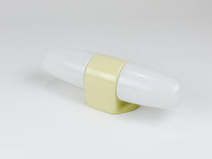 Aplique doble amarillo Bauhaus de Wilhelm Wagenfeld, Linder Alemania, años 50