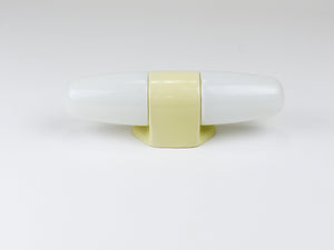 Aplique doble amarillo Bauhaus de Wilhelm Wagenfeld, Linder Alemania, años 50