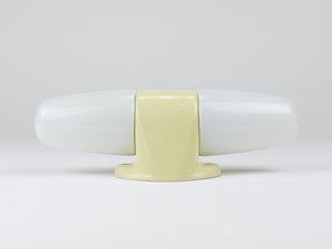 Aplique doble amarillo Bauhaus de Wilhelm Wagenfeld, Linder Alemania, años 50