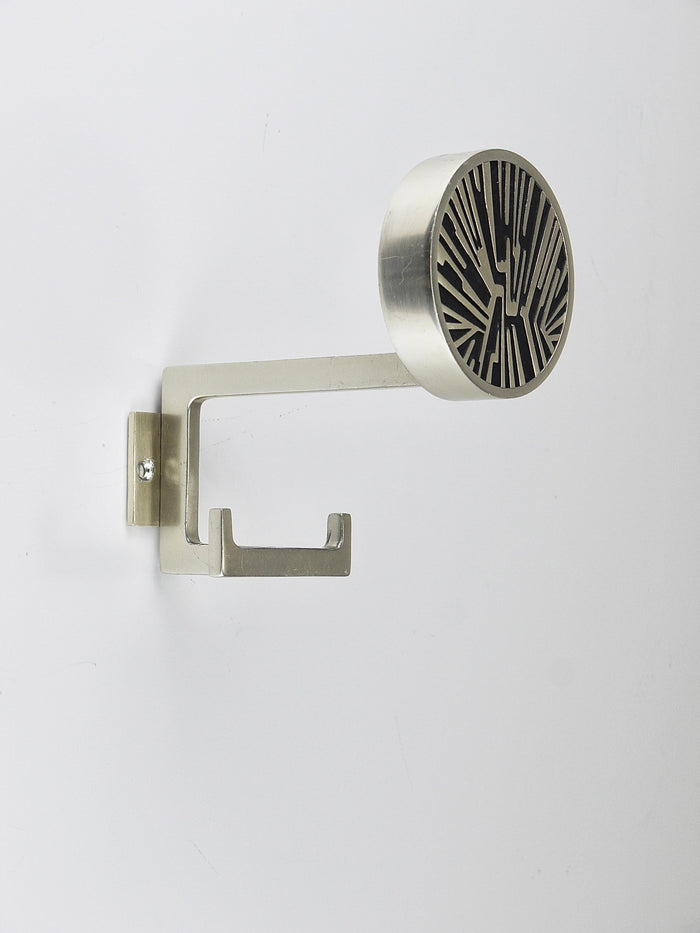 Set of 4 Op-Art Wall Coat Hooks, Mid-Century Modern, Austria, 1960s