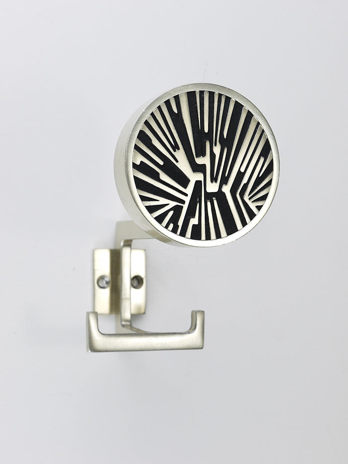 Set of 4 Op-Art Wall Coat Hooks, Mid-Century Modern, Austria, 1960s