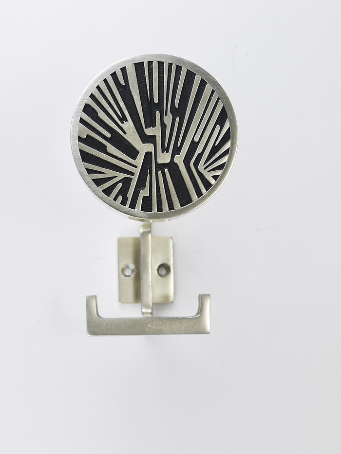Set of 4 Op-Art Wall Coat Hooks, Mid-Century Modern, Austria, 1960s