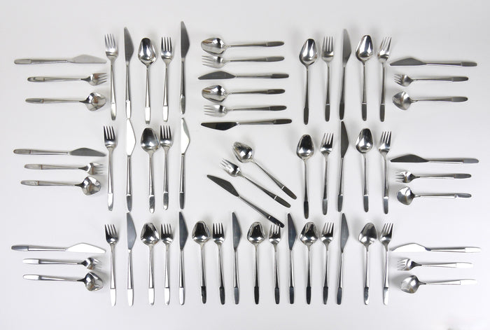 22 Sets Helmut Alder Amboss Austria 2070 Flatware Cutlery, 1960s