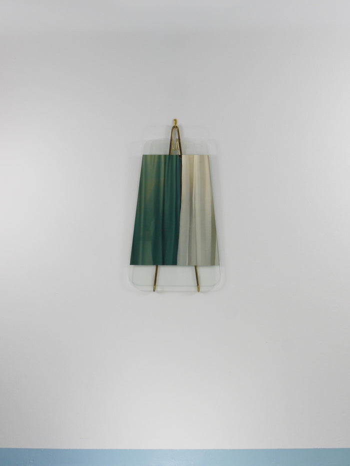 Carl Aubock Vienna Rare Brass Wall Mirror No. 38, Austria, 1950s
