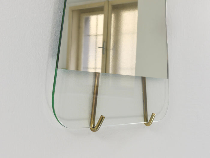 Carl Aubock Vienna Rare Brass Wall Mirror No. 38, Austria, 1950s