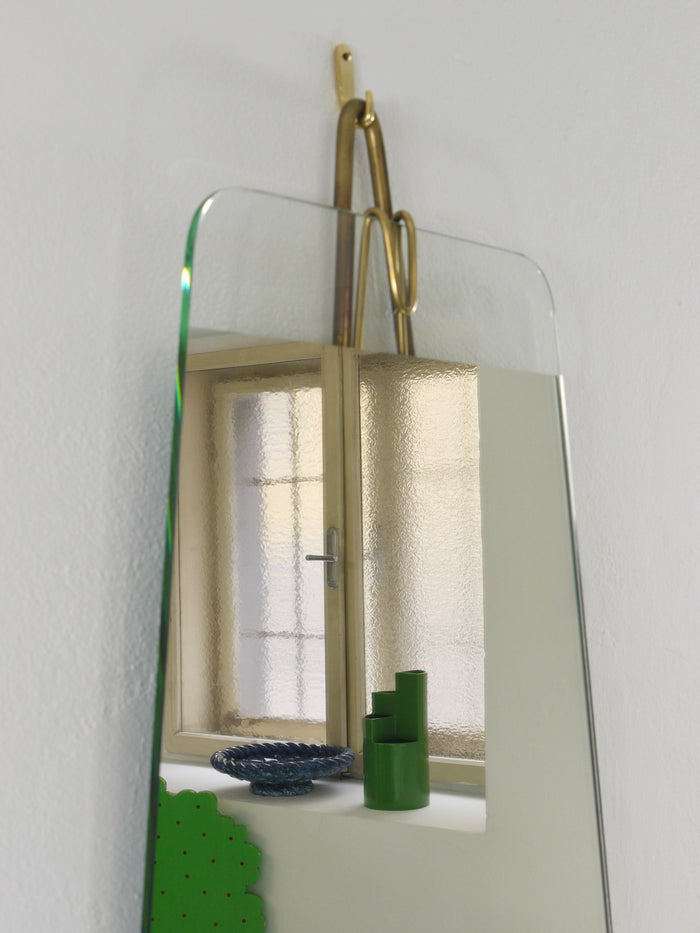 Carl Aubock Vienna Rare Brass Wall Mirror No. 38, Austria, 1950s