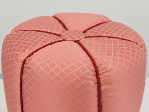Taburete Art Déco rosa / Tabouret / Pouf / Ottoman, Viena, Austria, años 30