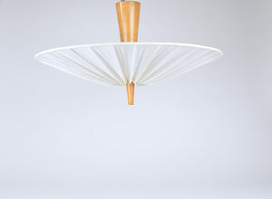 J.T. Kalmar Vienna „Dorn“ Midcentury Ceiling Lamp Flush Mount Uplight, 1950s