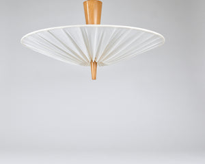 J.T. Kalmar Vienna „Dorn“ Midcentury Ceiling Lamp Flush Mount Uplight, 1950s
