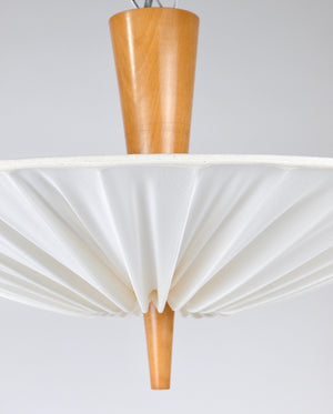 J.T. Kalmar Vienna „Dorn“ Midcentury Ceiling Lamp Flush Mount Uplight, 1950s