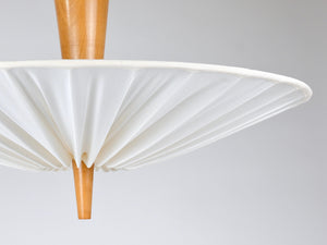 J.T. Kalmar Vienna „Dorn“ Midcentury Ceiling Lamp Flush Mount Uplight, 1950s