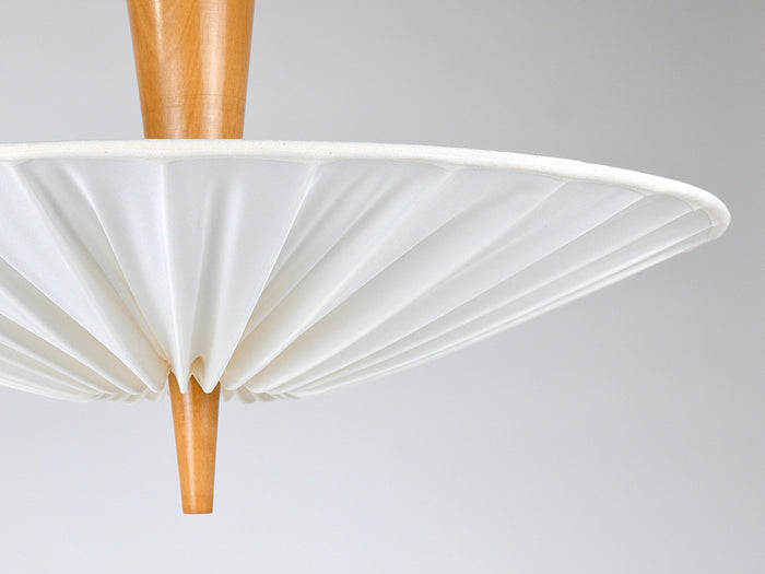 J.T. Kalmar Vienna „Dorn“ Midcentury Ceiling Lamp Flush Mount Uplight, 1950s