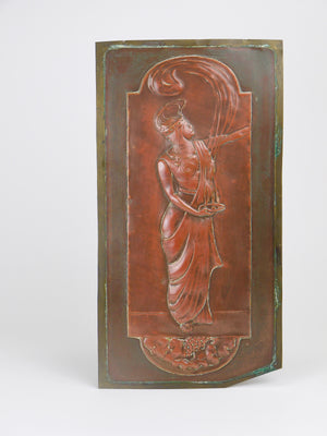Georg Klimt Wiener Secession Art Nouveau, Paar Reliefplatten, Wien, 1900er-Jahre