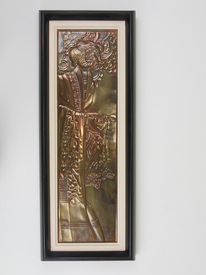 Georg Klimt Vienna Secession Pair „Demeter“ Art Nouveau Relief Panels, 1900s
