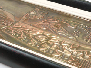 Paire de panneaux en relief Art nouveau « Demeter », Sécession viennoise, par Georg Klimt, années 1900