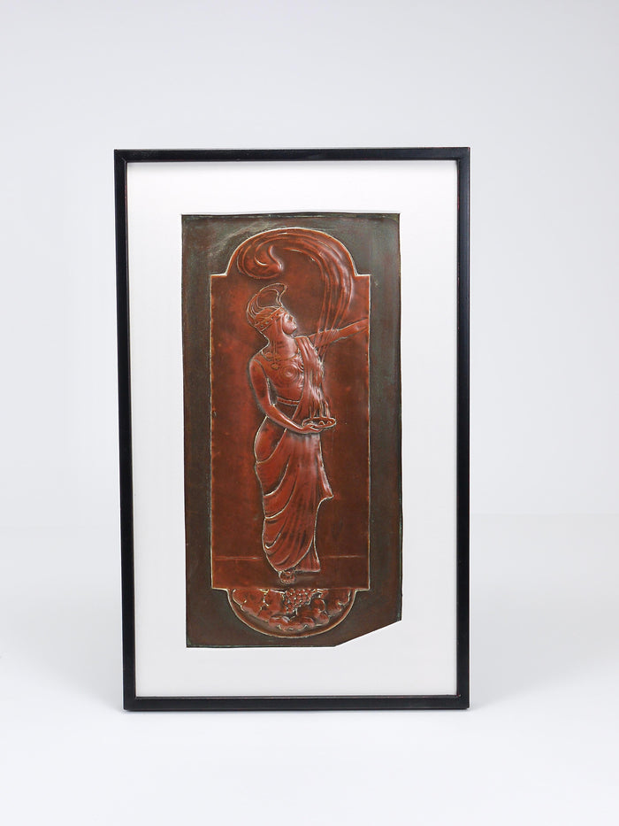 Georg Klimt Vienna Secession Pair Art Nouveau Relief Panels, Vienna, 1900s