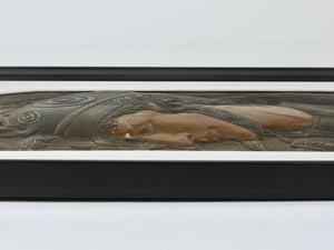 Paire de panneaux en relief « Spartans », Art nouveau Sécession viennoise, attribués à Georg Klimt