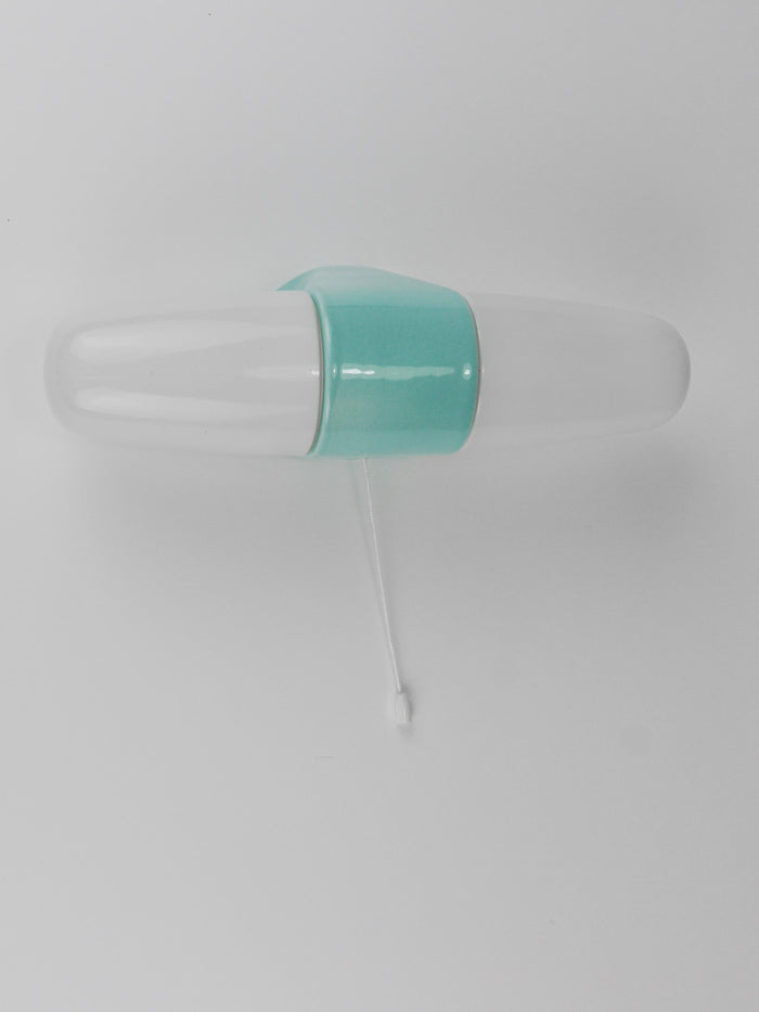 Wilhelm Wagenfeld Bauhaus Turquoise Double Sconce Wall Light, Germany, 1950s
