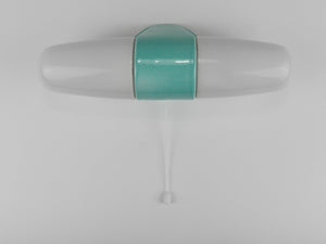 Wilhelm Wagenfeld Bauhaus Turquoise Double Sconce Wall Light, Germany, 1950s