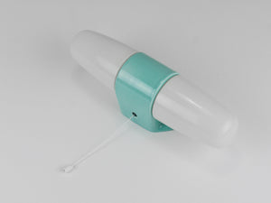 Wilhelm Wagenfeld Bauhaus Turquoise Double Sconce Wall Light, Germany, 1950s