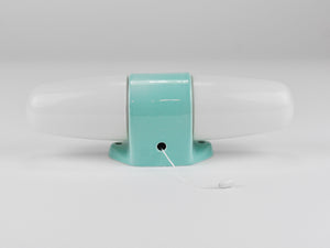 Wilhelm Wagenfeld Bauhaus Turquoise Double Sconce Wall Light, Germany, 1950s