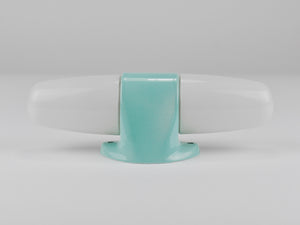Wilhelm Wagenfeld Bauhaus Turquoise Double Sconce Wall Light, Germany, 1950s