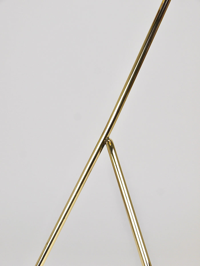 Rare Carl Auböck Brass Standing Floor Ashtray, Smoking Stand, Austria, 1950s