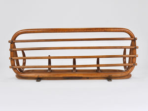 1900s Thonet Vienna Art Nouveau Secessionist Bentwood Wall Coat Rack, Austria