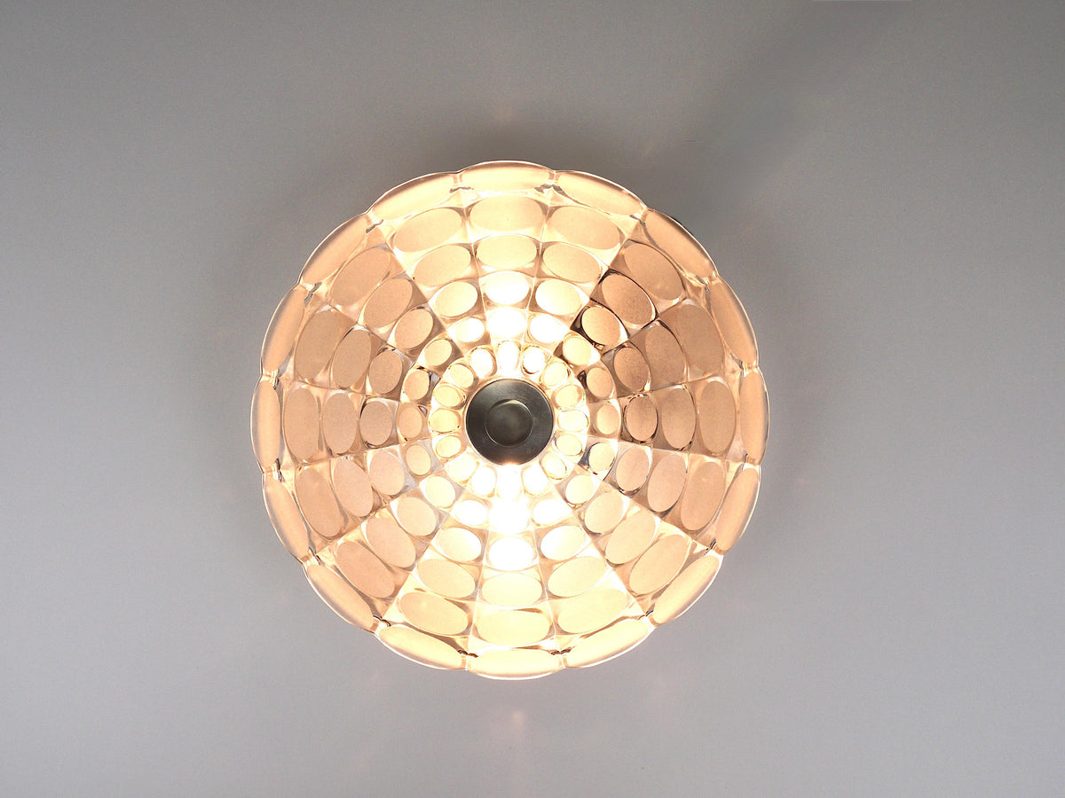 Grande applique murale ronde en verre Op Art Peill & Putzer, lampe murale, plafonnier, années 1970