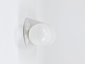 Wilhelm Wagenfeld Bauhaus White Double Sconce Wall Light, Germany, 1950s