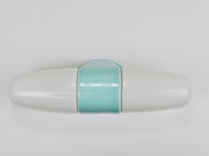 Aplique doble Wilhelm Wagenfeld Bauhaus en turquesa, Alemania, años 50