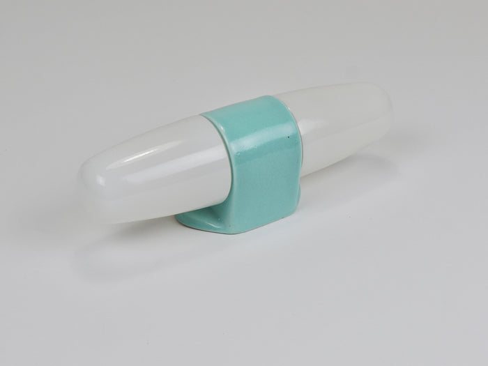 Wilhelm Wagenfeld Bauhaus Turquoise Double Sconce Wall Light, Germany, 1950s