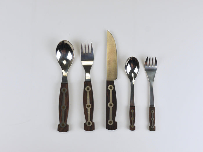 Unused Boxed Amboss 1050 Flatware, 32 Pieces / 6 Persons, Austria, 1950s