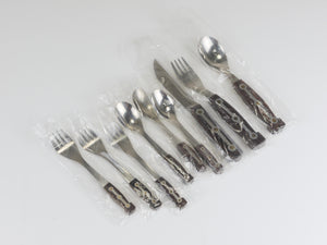 Unused Boxed Amboss 1050 Flatware, 32 Pieces / 6 Persons, Austria, 1950s
