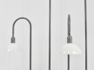 2 Postmodern 1980s Memphis Style Uplighter Floor Lamps, Torchiere, Italy, 1980s