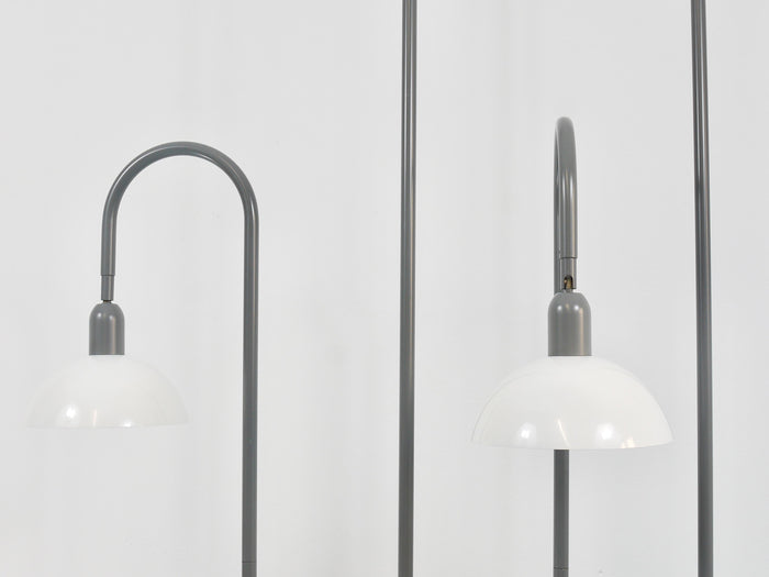 2 Postmodern 1980s Memphis Style Uplighter Floor Lamps, Torchiere, Italy, 1980s